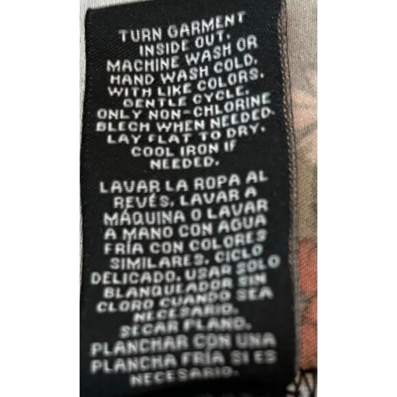 ZAC & RACHEL3/4 SLV PULL-OVER TUNIC BLOUSE, WOMENS, 2X-BLACK & MULTICOLOR FLORAL - Picture 10 of 10